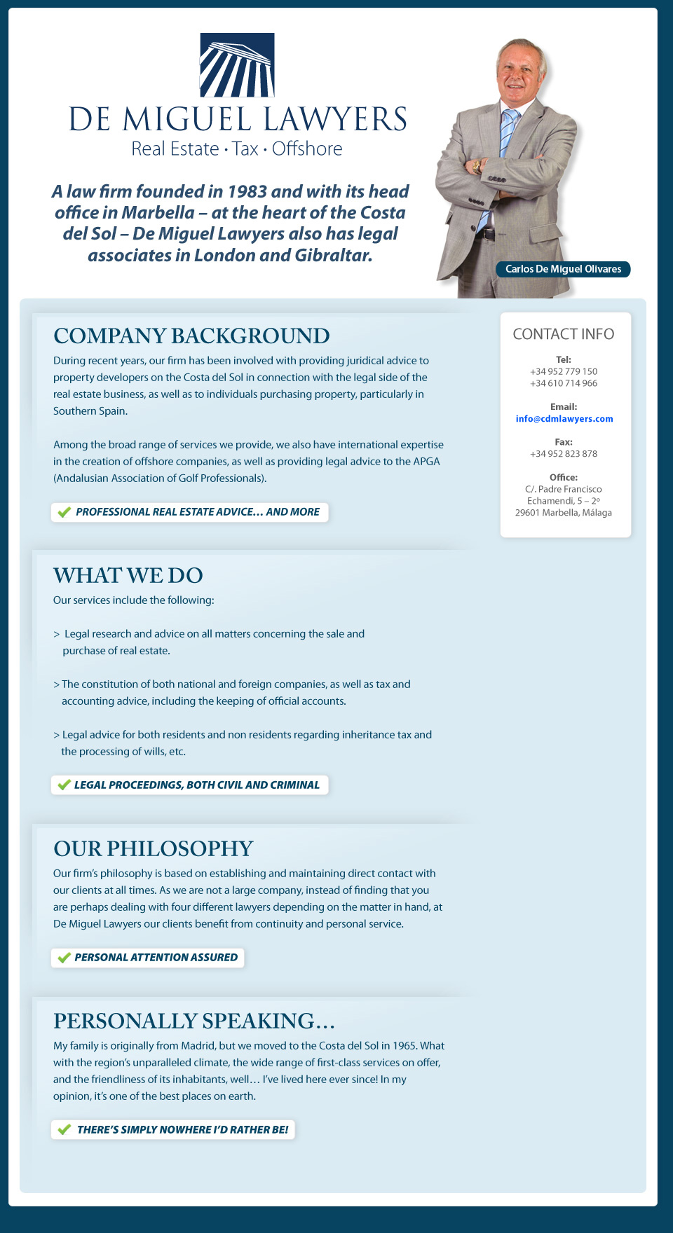 Marbella Lawyers - De Miguel Lawyers